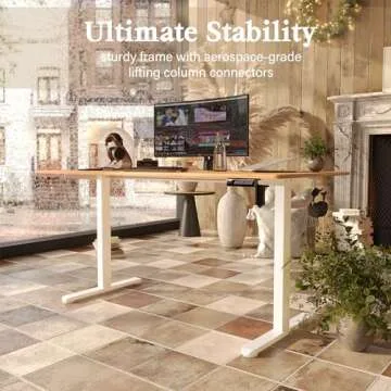 Monomi Electric Standing Desk 63x28 Adjustable Ergonomic