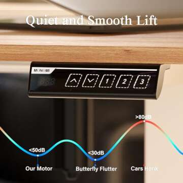 Monomi Electric Standing Desk 63x28 Adjustable Ergonomic