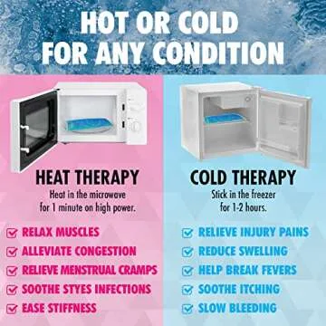 2 Pack Gel Ice Packs for Injuries, Reusable Gel Ice Pack for Hot Cold Compress, Soothing Soft Ice Packs for Injuries Reusable Gel, Alternative for Hot Water Bottles, Injury Ice Pack (2 Pack, Regular)