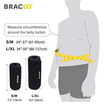 Bracoo Sweat Sauna Waist Trimmer for Men & Women
