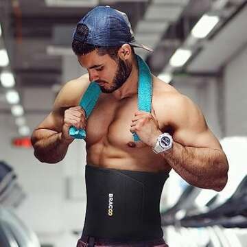 Bracoo Sweat Sauna Waist Trimmer for Men & Women