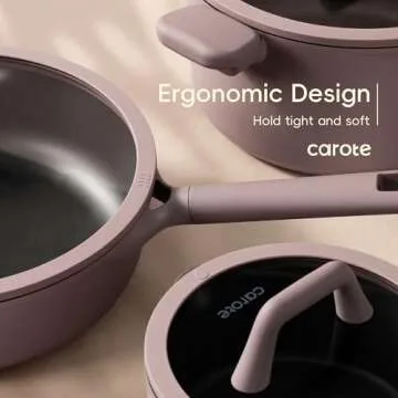 CAROTE 19pcs Stunning Nonstick Cookware Set - Elegant & Durable