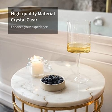 Elegant SANZO Square Wine Glass Set for Wine Lovers