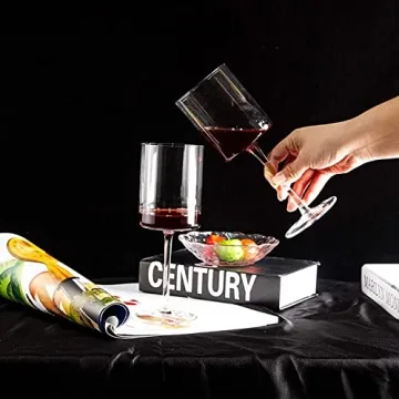 Elegant SANZO Square Wine Glass Set for Wine Lovers