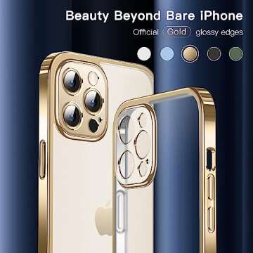 Alphex Beyond Clear for iPhone 13 Pro Max Case [Never Yellowing][Look as Caseless] 10FT Military Gra...