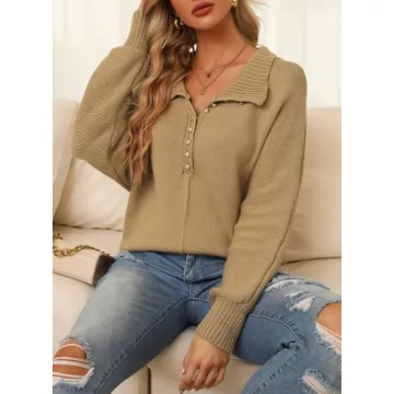 EVALESS Trendy Oversized Knit Sweater for Women