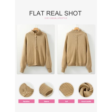EVALESS Trendy Oversized Knit Sweater for Women