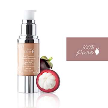 100% PURE Vegan Healthy Foundation for Medium Olive Skin