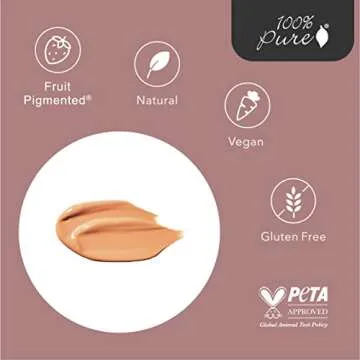 100% PURE Vegan Healthy Foundation for Medium Olive Skin