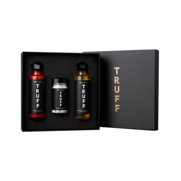 TRUFF Starter Pack - The Complete Gourmet Truffle Experience with Hot Sauce, Oil & Salt