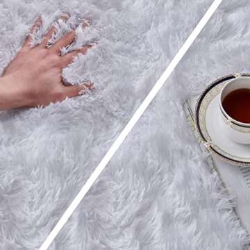 TABAYON Soft 7x10 Shag Area Rug Non-Slip Home Decor