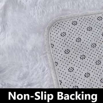 TABAYON Soft 7x10 Shag Area Rug Non-Slip Home Decor