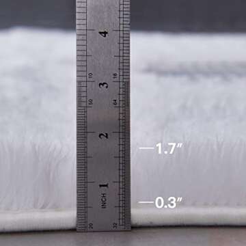 TABAYON Soft 7x10 Shag Area Rug Non-Slip Home Decor