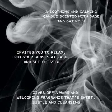 Keys Soulcare Sage + Oat Milk Candle, Single-Wick Home Fragrance, Calming + Relaxing Scent for Body & Mind, Soy Wax, Vegan, Cruelty-Free, 7.5 Oz