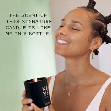 Keys Soulcare Sage + Oat Milk Candle, Single-Wick Home Fragrance, Calming + Relaxing Scent for Body & Mind, Soy Wax, Vegan, Cruelty-Free, 7.5 Oz