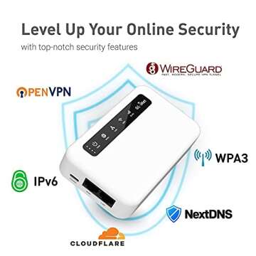 GL.iNet GL-XE300 (Puli) 4G LTE Industrial IoT Gateway, T-Mobile Only, Router/Access Point/Extender/WDS, OpenWrt, 5000mAh Battery, OpenVPN, Remote SSH, WPA3, IPv6 (EC25-AF), for North America only