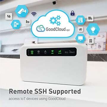 GL.iNet GL-XE300 (Puli) 4G LTE Industrial IoT Gateway, T-Mobile Only, Router/Access Point/Extender/WDS, OpenWrt, 5000mAh Battery, OpenVPN, Remote SSH, WPA3, IPv6 (EC25-AF), for North America only