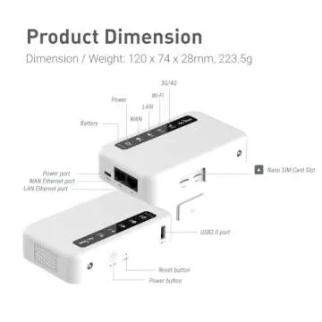 GL.iNet GL-XE300 (Puli) 4G LTE Industrial IoT Gateway, T-Mobile Only, Router/Access Point/Extender/WDS, OpenWrt, 5000mAh Battery, OpenVPN, Remote SSH, WPA3, IPv6 (EC25-AF), for North America only
