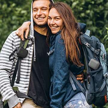 LELONG Compatible with Airpods Case Cover, Soft Silicone Protective Case Cover with Keychain for Apple Airpods 2nd 1st Charging Case Men Women [Front LED Visible]