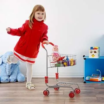 Shop Pretend Play Shopping Cart - Fun, Safe, and Versatile for Kids