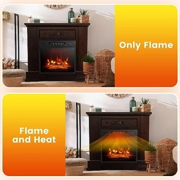GOFLAME Cozy Electric Fireplace with Remote Control