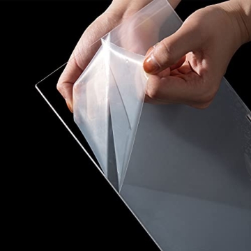 BYCY Acrylic Clear 2-Tier Riser Display Shelf for Figures, Desserts Holder, Collections Organizer and Cosmetic Items Shelf (12" x 6.9" x 4.25")