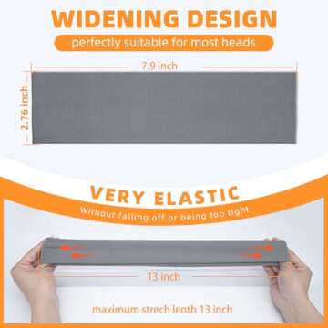 Headbands for Women 8PCS [Summer-Exclusive Headband], Non Slip Sports Headband Elastic Soft Running Fashion Headband Absorb Sweat Headbands for Men for Women for Working Out, Travel