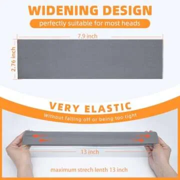 Headbands for Women 8PCS [Summer-Exclusive Headband], Non Slip Sports Headband Elastic Soft Running Fashion Headband Absorb Sweat Headbands for Men for Women for Working Out, Travel