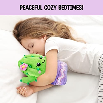 Cactus Microwavable Unscented Heating Pad for Women and Kids- Cute Soft Cozy Pillow Plush Heatable Warm Stuffed Animals - Kawaii Hot and Cold Plushie Food Toy - Cactus Gifts for Girls and Boys