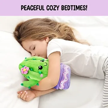 Cactus Microwavable Unscented Heating Pad for Women and Kids- Cute Soft Cozy Pillow Plush Heatable Warm Stuffed Animals - Kawaii Hot and Cold Plushie Food Toy - Cactus Gifts for Girls and Boys