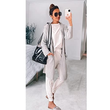 ETCYY Stylish Two-Piece Women's Lounge Sweatsuit Set