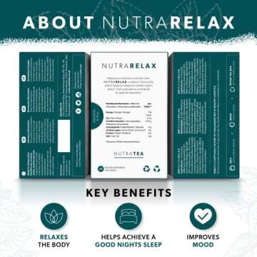 NUTRARELAX - Sleep Tea | Anxiety Tea | Calming Tea – For Relieving Stress & A Good Night’s Sleep...