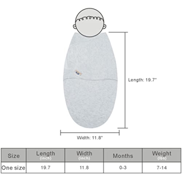 BlueSnail Baby Swaddle Wraps - Soft, Adjustable & Cozy