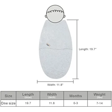 BlueSnail Baby Swaddle Wraps - Soft, Adjustable & Cozy