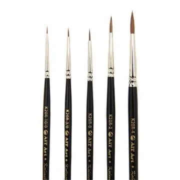AIT Art Premium Detail Brush Set for Artists' Precision