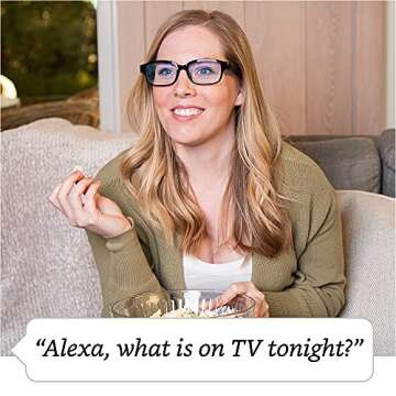 Echo Frames (2nd Gen) | Smart audio glasses with Alexa | Classic Black with new blue-light-filtering lenses