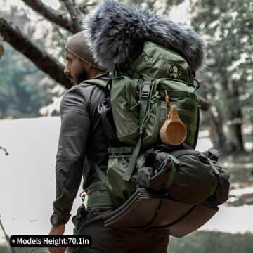 Durable Mardingtop 60L Backpack for Hiking and Camping