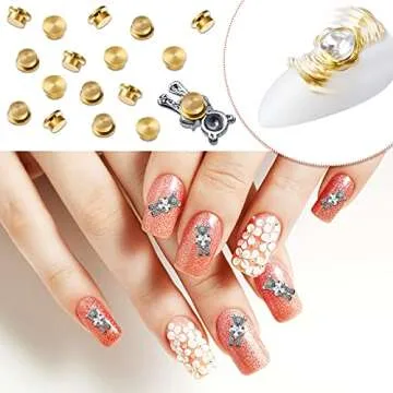 30 Spinning Nail Charms for Unique Nail Art Designs