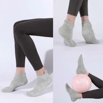 Loudashuaiqi Non-Slip Yoga Socks for Women - Comfy & Stylish