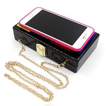 Elegant Love Acrylic Clutch Bag for Women - Perfect Evening Accessory