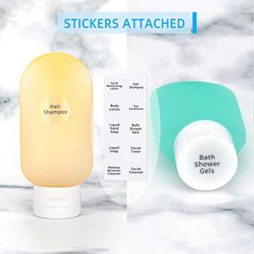 TSA Approved Travel Bottles Set for Toiletries Travel Size Containers Kit 4 Pack Portable Leak Proof...