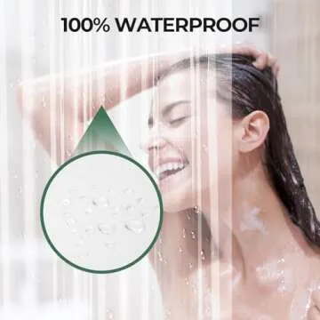 AmazerBath Shower Curtain Liner 2 Pack, 72 x 84 Inches PEVA Plastic Shower Liner with 3 Weighted Stones and 12 Rustproof Metal Grommet, Lightweight Waterproof Shower Curtain - Clear