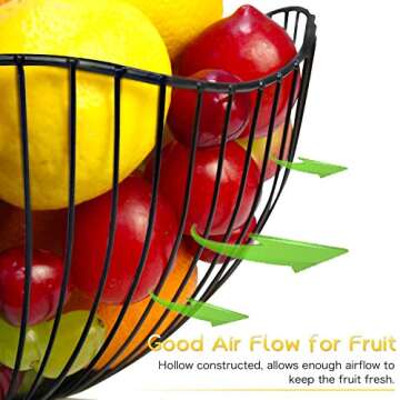 DMAR Wire Fruit Basket for Fresh Fruits and Veggies