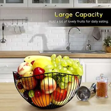DMAR Wire Fruit Basket for Fresh Fruits and Veggies