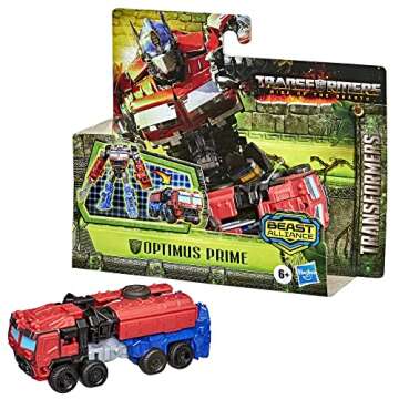 Transformers Toys Rise of The Beasts Movie Beast Alliance Battle Changers Optimus Prime Action Figur...