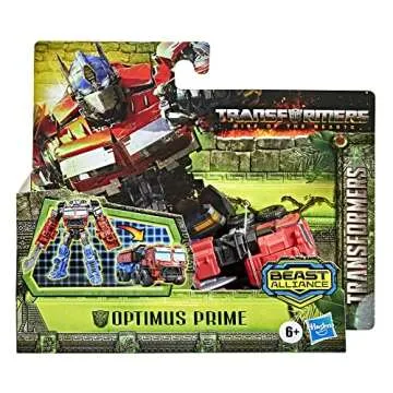 Transformers Toys Rise of The Beasts Movie Beast Alliance Battle Changers Optimus Prime Action Figure, Ages 6 and Up, 4.5 inch