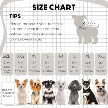 Warm 3 Pack Dog Sweaters for Small Dogs in Winter