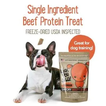 High-Protein Freeze-Dried Beef Liver Dog Treats - USA Made