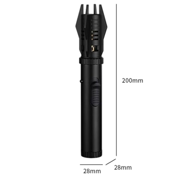 Dual-Color Torch Lighter with Safety Lock and Windproof Flame