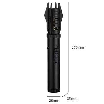 Dual-Color Torch Lighter with Safety Lock and Windproof Flame